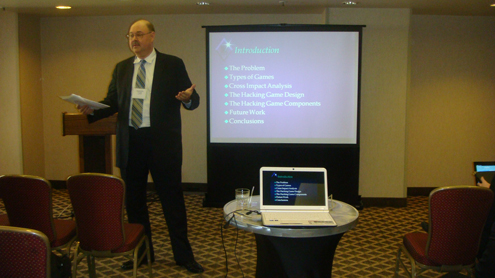 Art Hendela Presents his fourth place winning paper at ISCRAM 2010, Seattle, WA